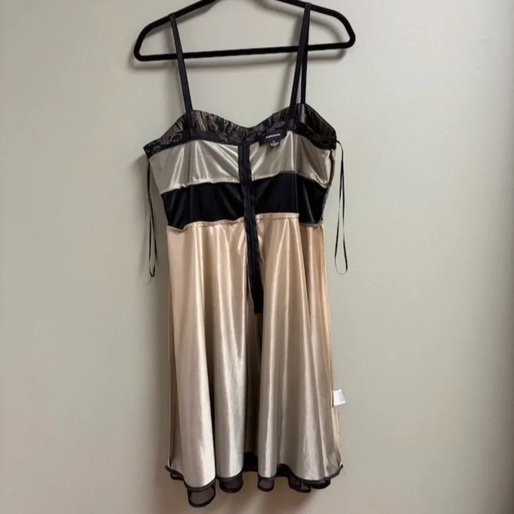 R&M Richards Women Y2K Babydoll Whimsigoth Dress Size 14 Holiday Going Out Party